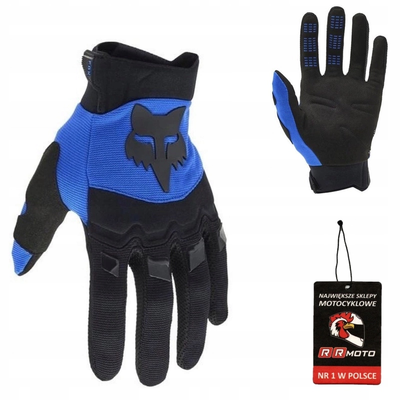 Motocyklové rukavice cross Fox Dirtpaw Blue modré Bonus