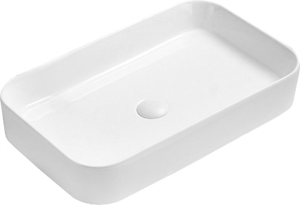 Umywalka nablatowa prostokątna 71x37 Mexen Vena ceramiczna biała