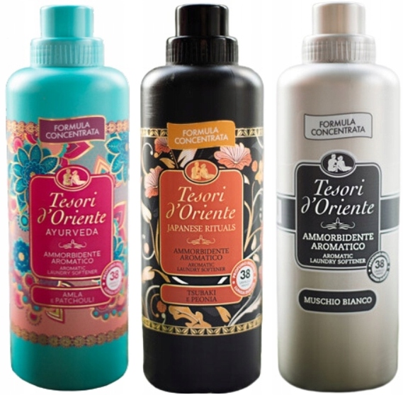 Levně Tesori d'Oriente Sada 3 italských oplachovacích přípravků 760 ml Ajm