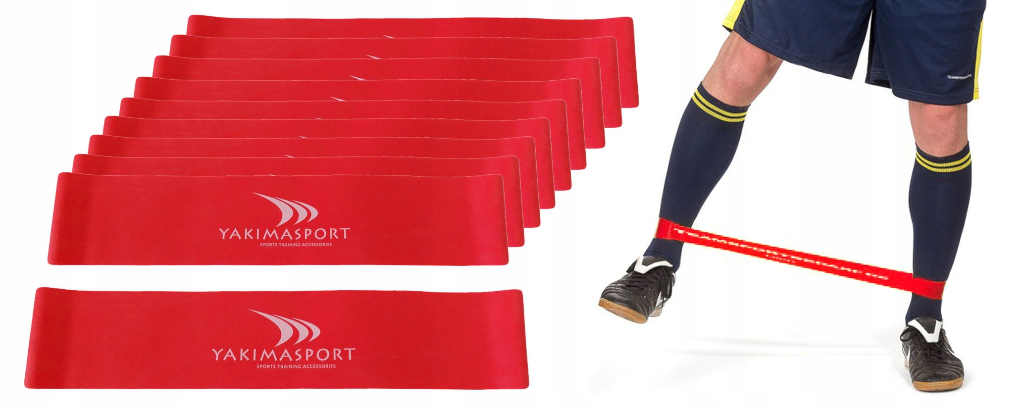 

Guma fitness - zestaw 20 gum Czerwone średni opór