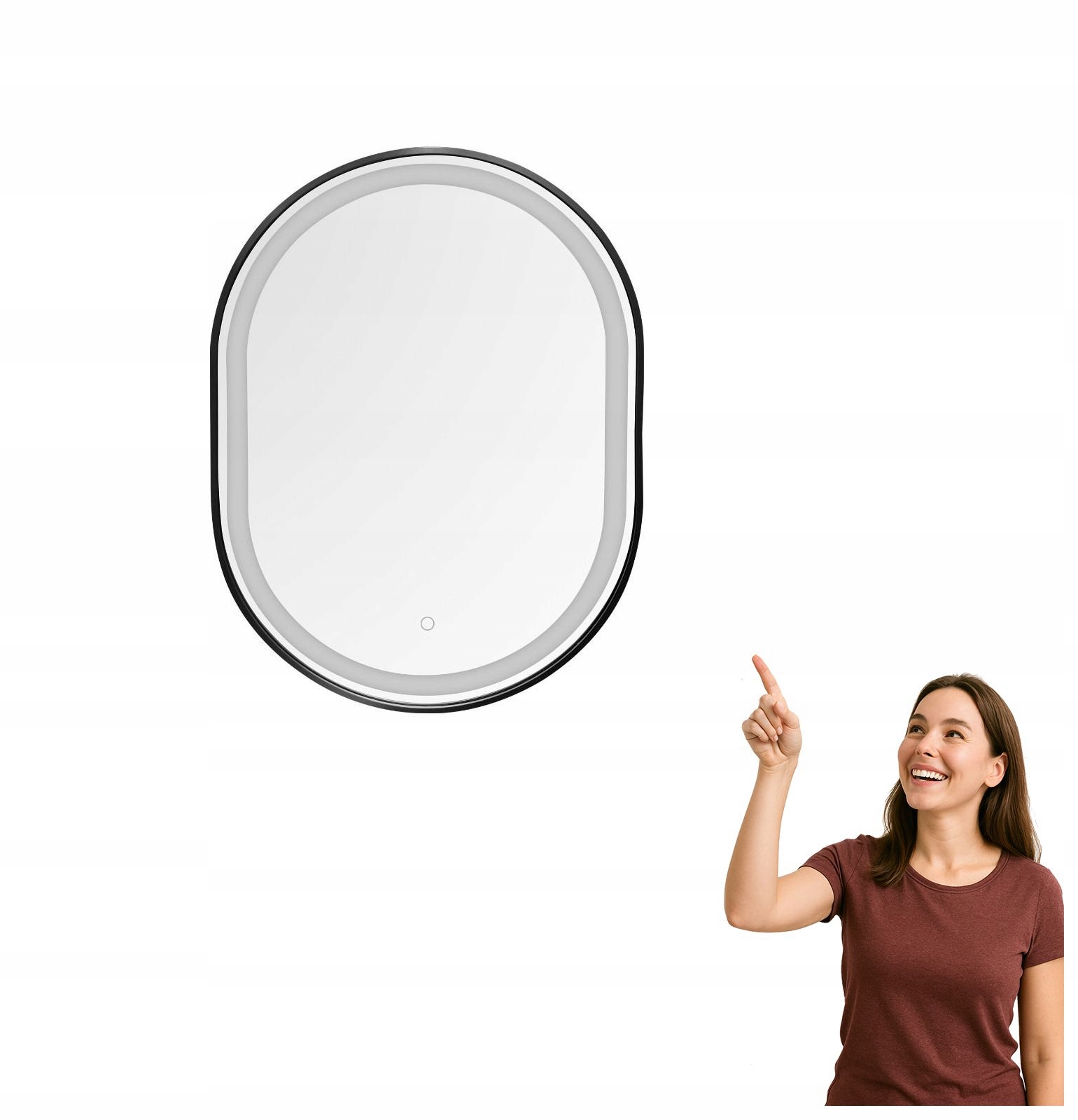 Okrúhle kúpeľňové zrkadlo s Led podsvietením 24W D2383 Zuma Line