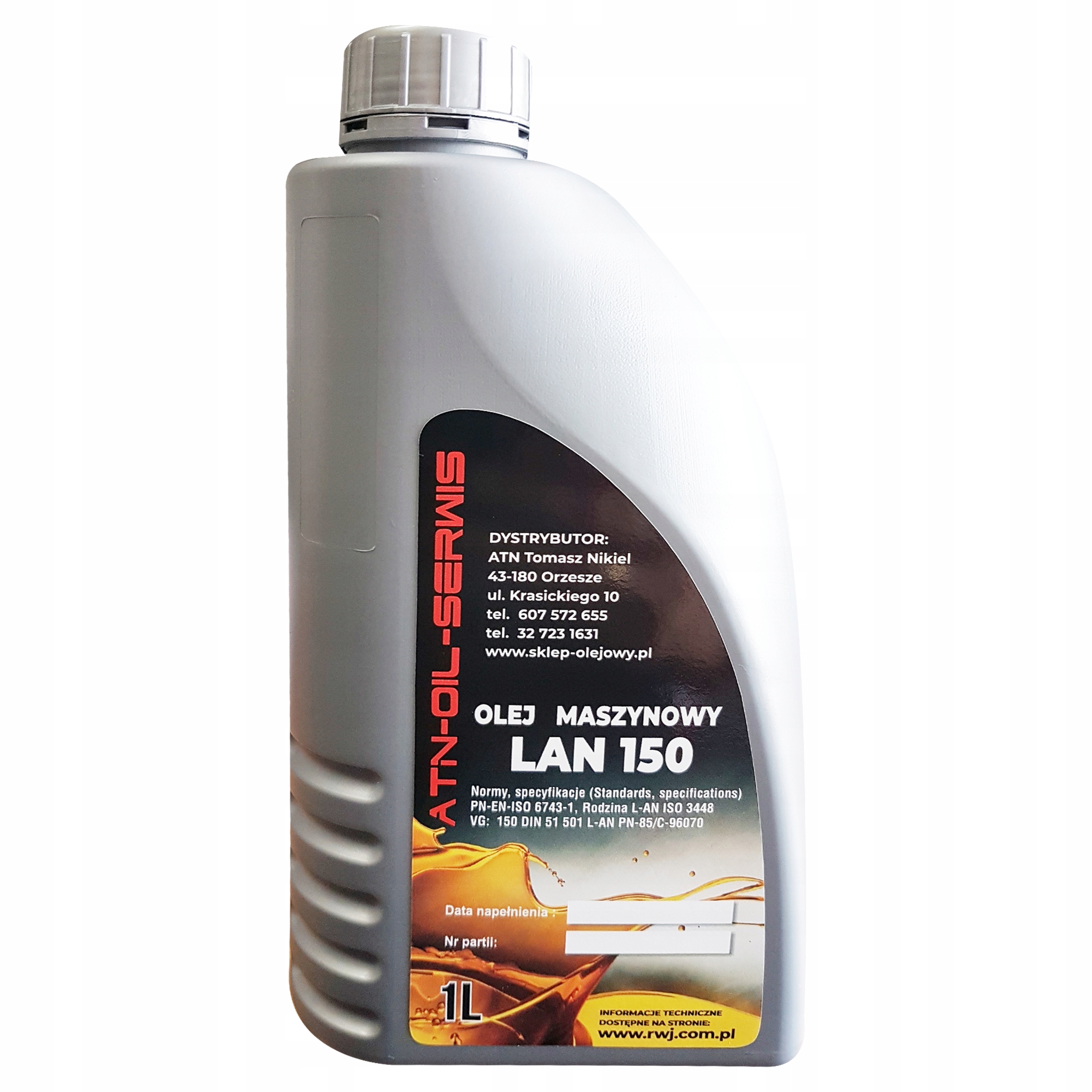 OLEJ MASZYNOWY ISO 3448 DIN 51 501 L-AN VG150 - 1L