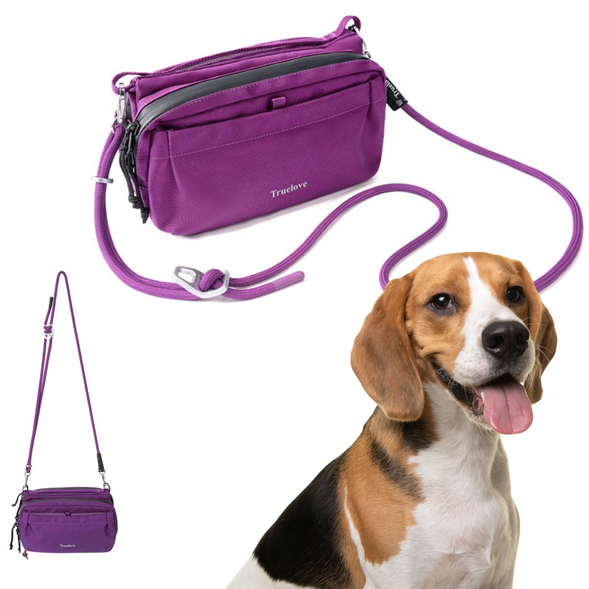 Levně Malá Vycházková Kabelka Přes Rameno Truelove City Break Medium Cordura Fialová