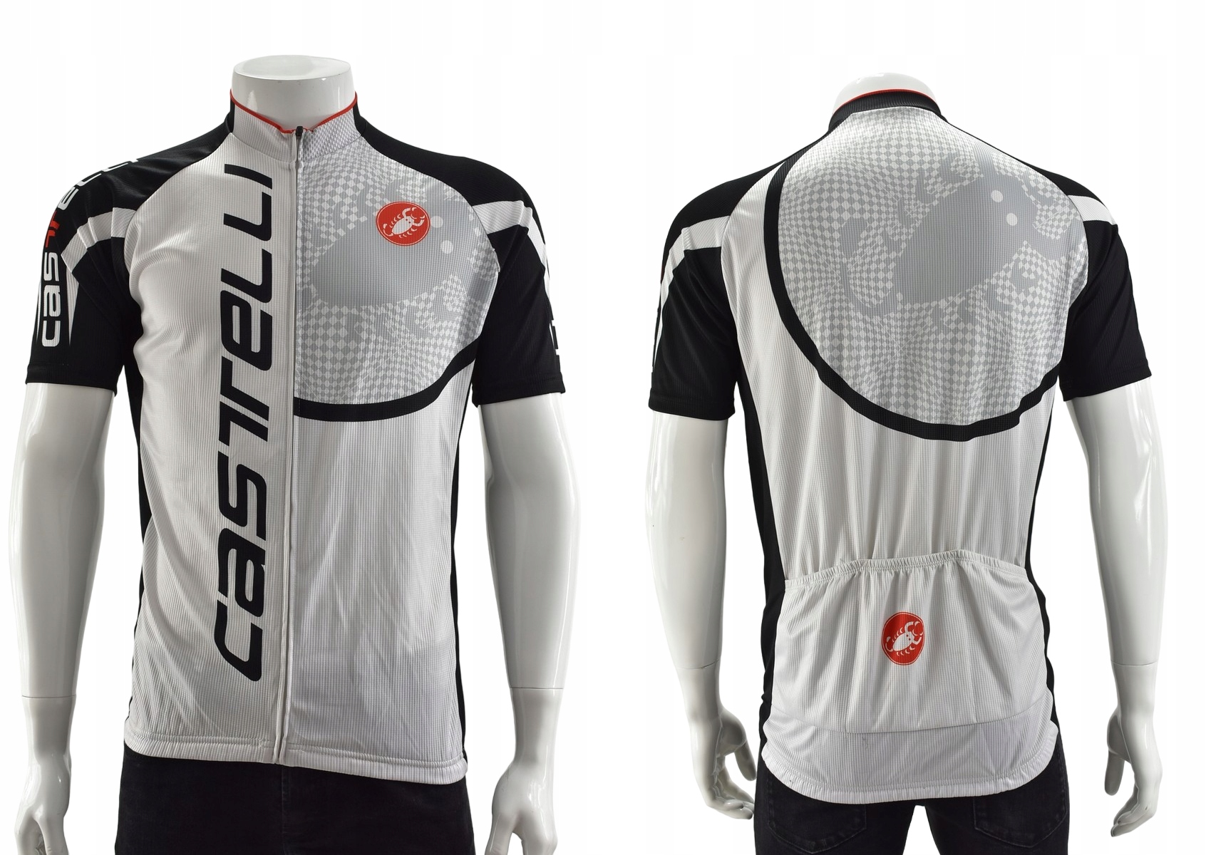 CASTELLI ITALIA KOSZULKA ROWEROWA MĘSKA logo roz.XL