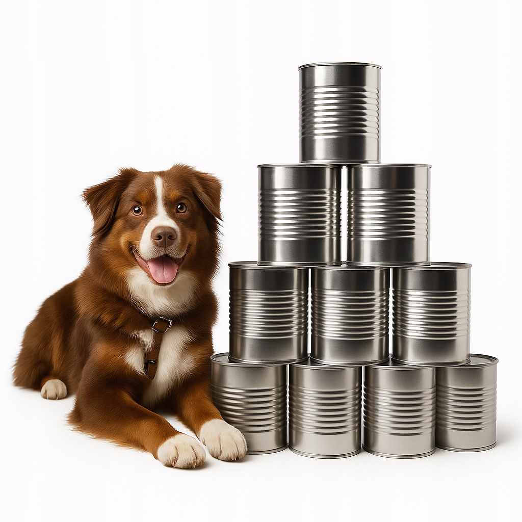 Levně Dozer hovězí vlhké krmivo pro psy bohaté na hovězí maso 12 x 800 g