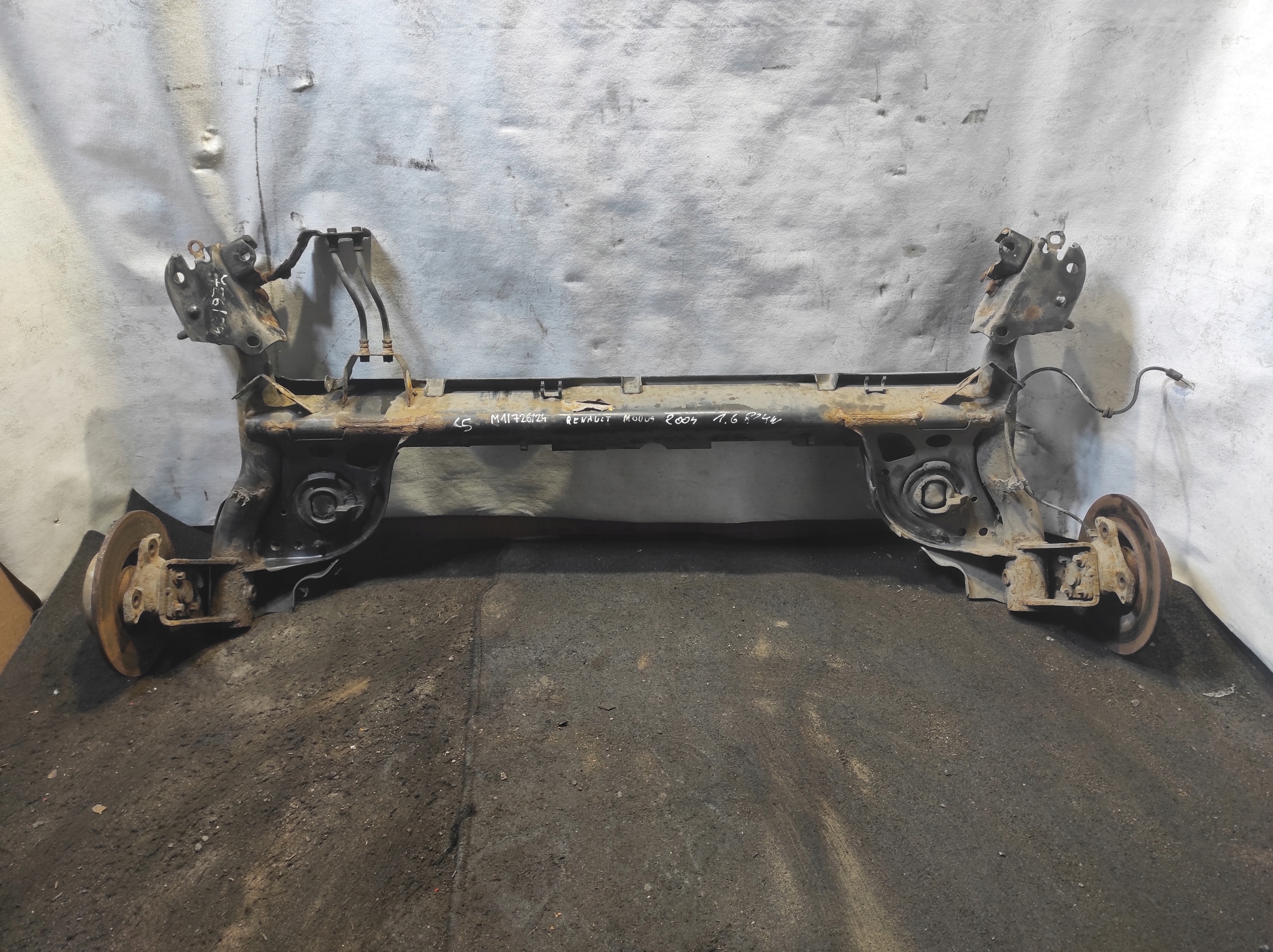suspension beam rear part axis rear discs RENAULT MODUS 1.6