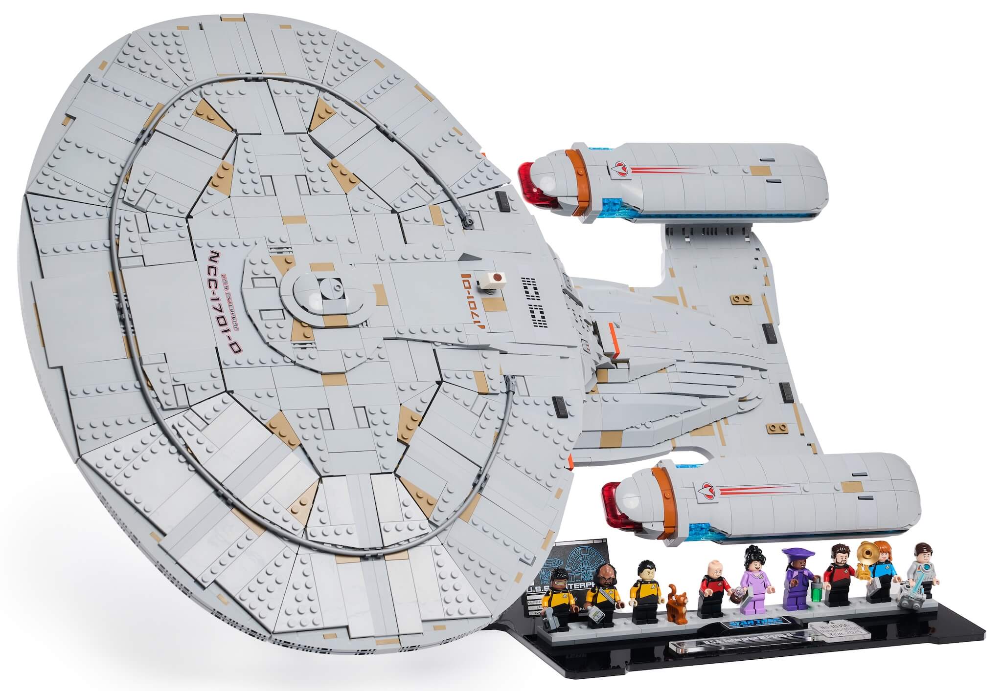 Horizontální podstavec Blacked Brick pro Lego 10356 Icons Star Trek: Enterprise