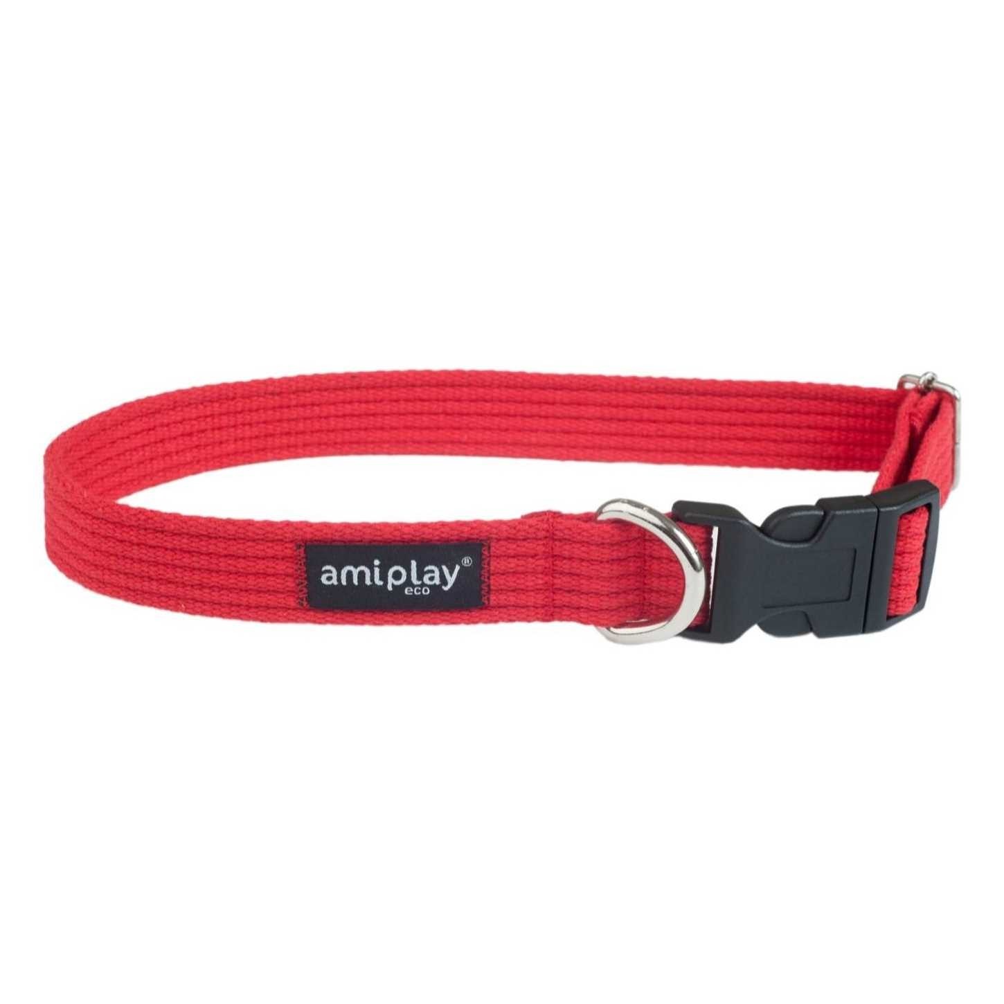 

AmiPlay Obroża Bawełna XL 45-70/3cm Czerwona