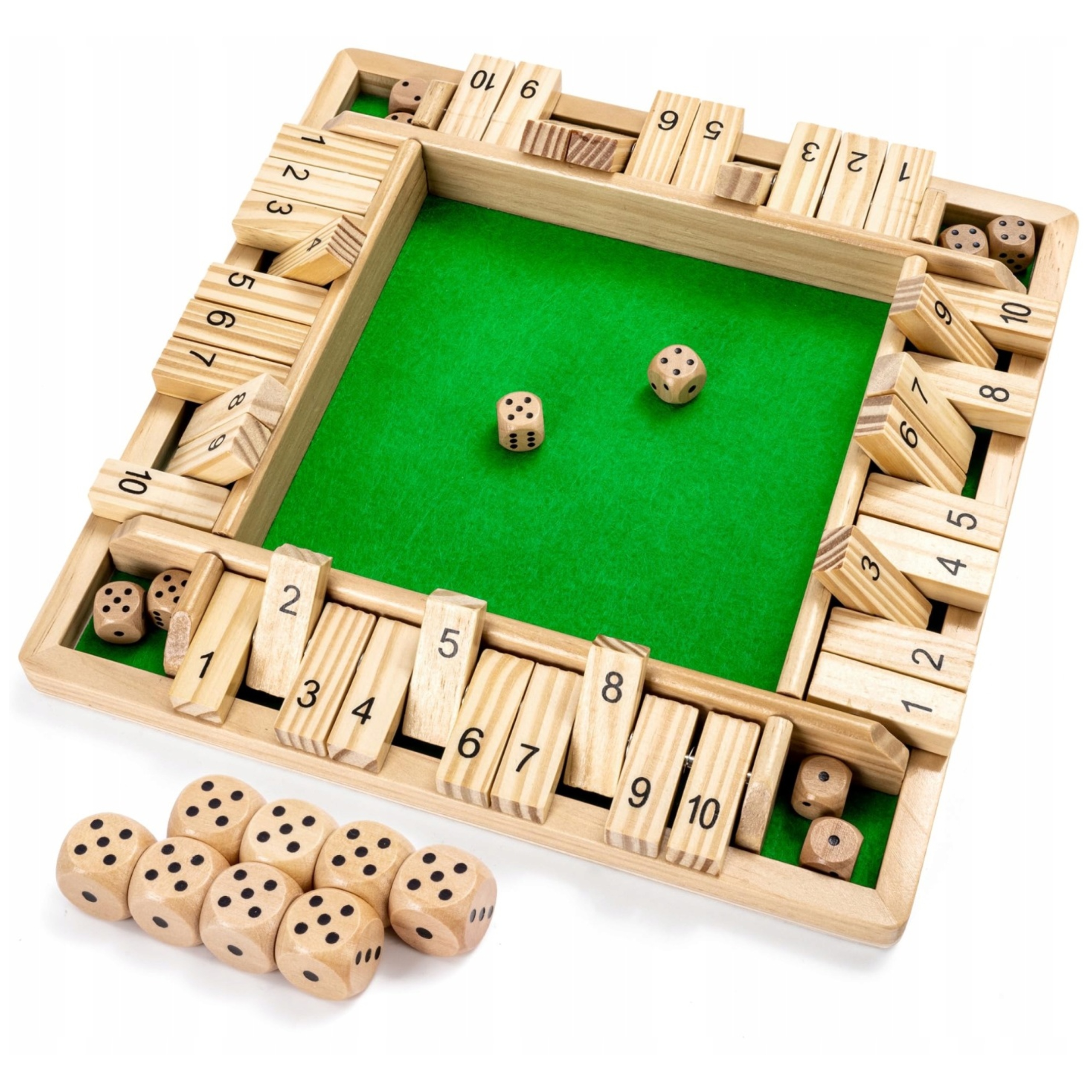 Gra Planszowa Logiczna Zamknij Pudełko Shut The Box Idealna Kości