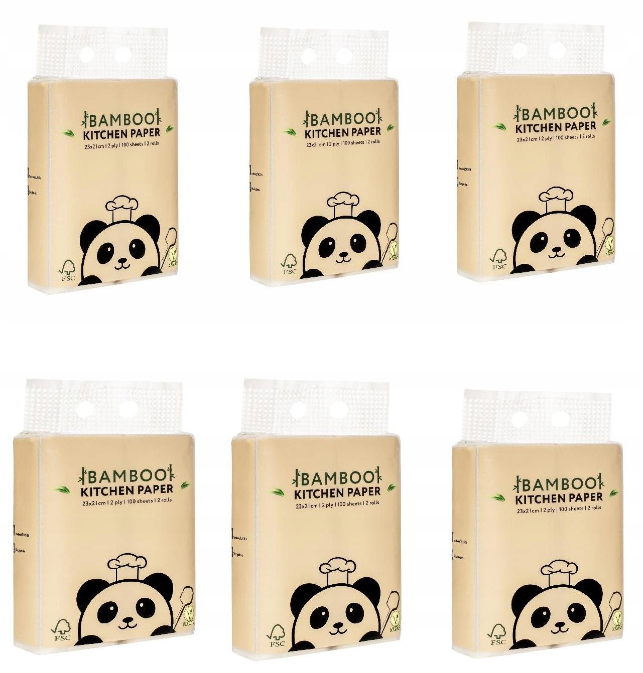 ZUZii 6x bambusové kuchyňské utěrky Eko Eco (10884)