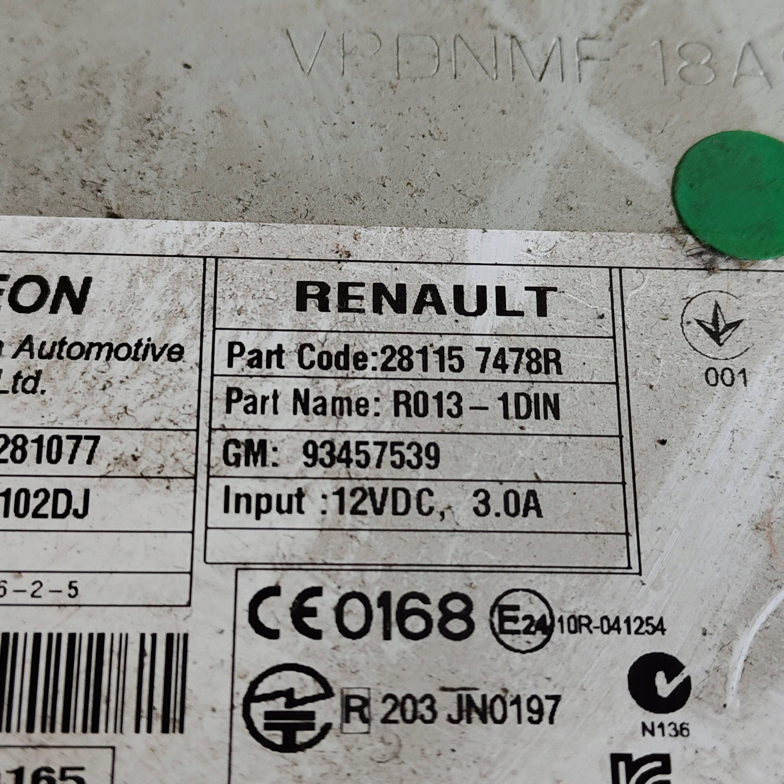 Stacja multimedialna Renault Trafic III (X82) 281157478R