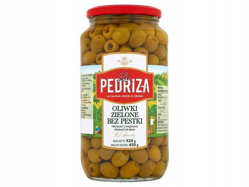 

Oliwki zielone bez pestek La Pedriza 920g