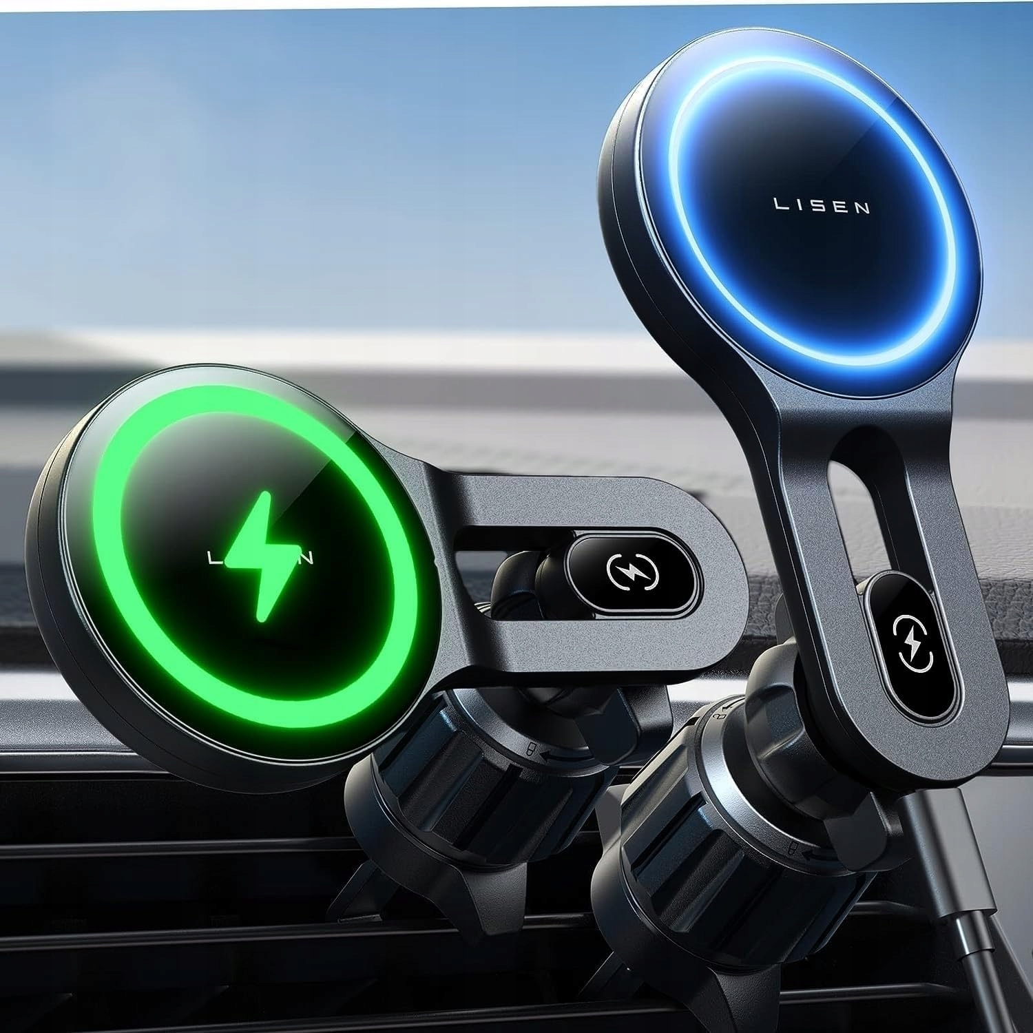 Lisen Magnetyczny Uchwyt Samochodowy Magsafe Do iPhone 17 16 15 14 13