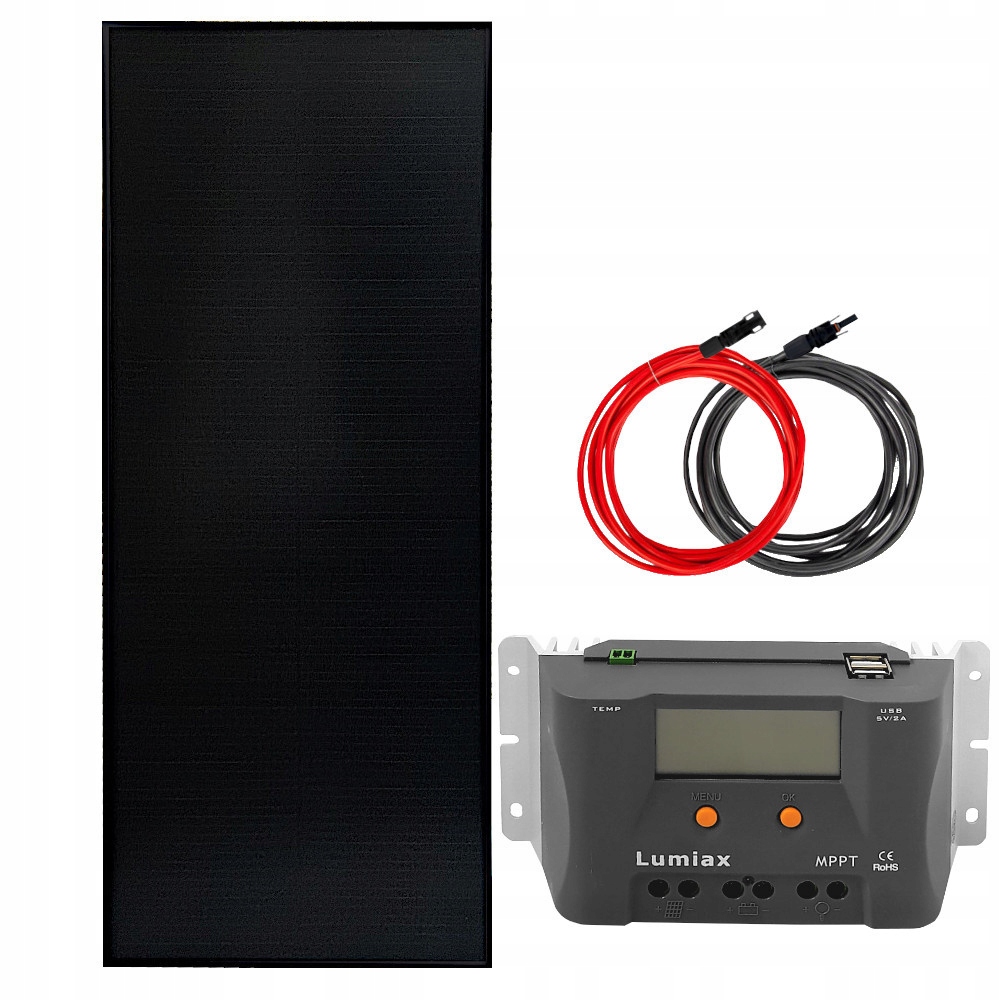 Fotovoltaický Set 100W Solární Mppt Pro Obytný Vůz Jachty