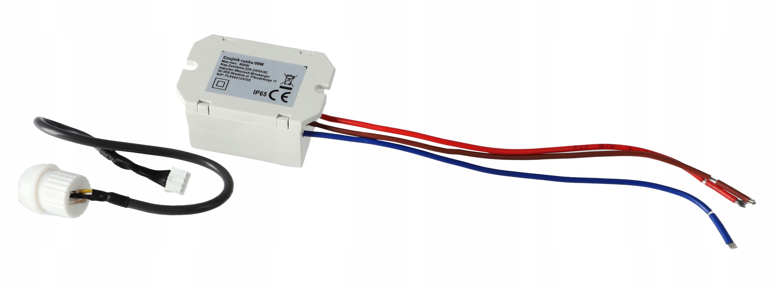 CZUJNIK RUCHU MINI PIR 360 stopni z regulacją do wbudowania do LED EAN (GTIN) 5903707704231