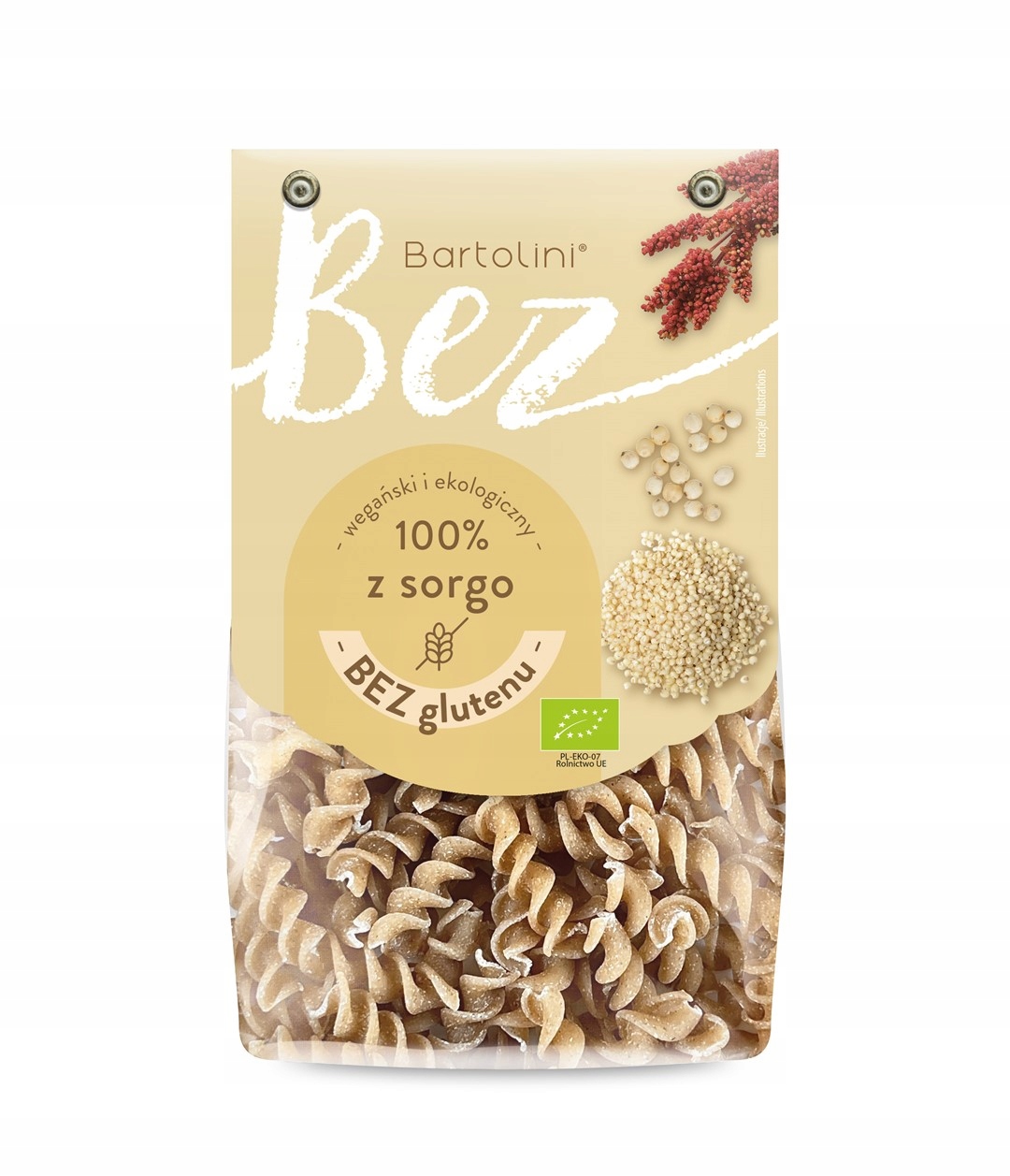 4 x Těstoviny s čirokem vřeteno (fusilli) Bez Lepku Bio 250 g