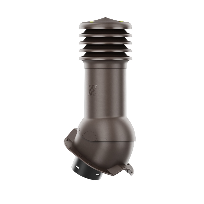 Vetrací krb HiVent pre trapézový plech profil T35 fi 150 mm c. hnedý
