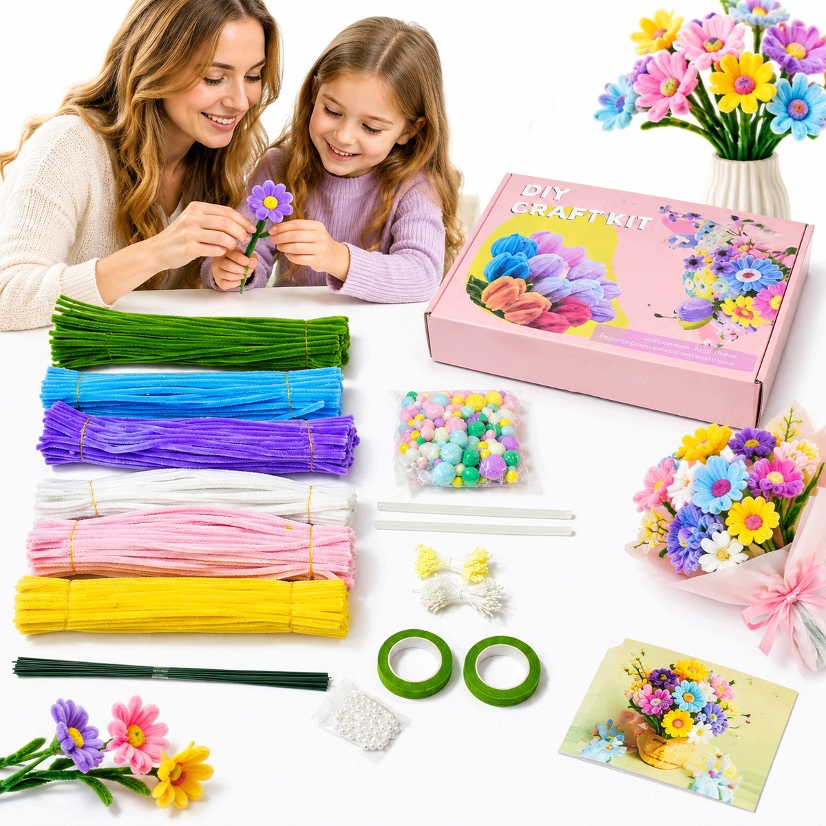 Kreativní Drátky Floristické 500 Ks Ozdobné Dráty Na Květiny