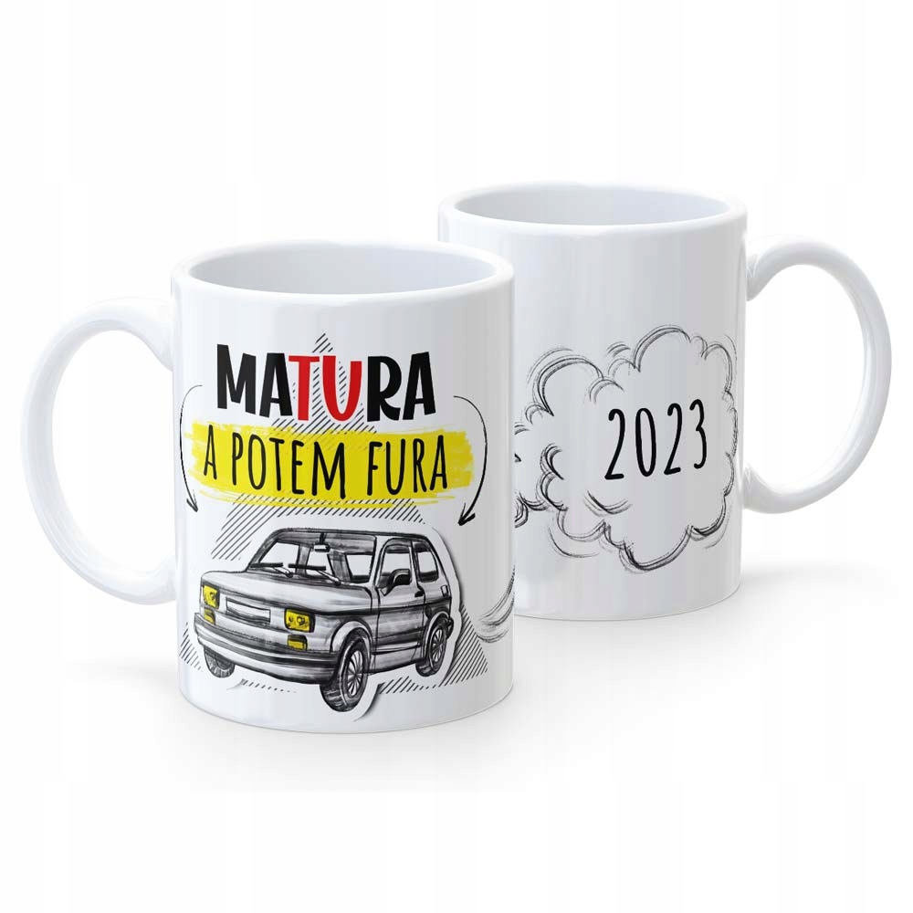 

Kubek Maturzysty Matura Potem Fura Biały