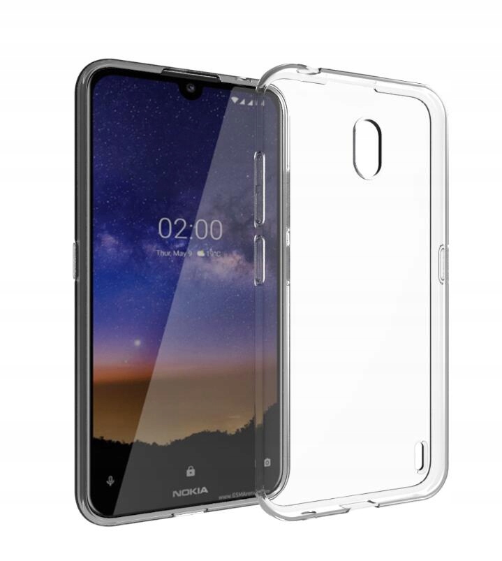 

Smukłe Etui Clear Case na Tył i Boki do Nokia 2.2