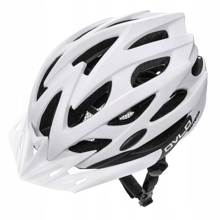 Kask Rowerowy Regulowany Na Rower z Daszkiem Dla Dziecka 52-56 cm Meteor