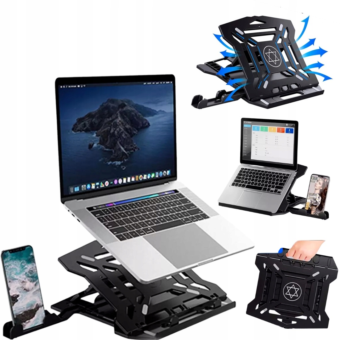 PODSTAWKA POD LAPTOPA TABLET SKŁADANA REGULOWANA 360° STOJAK