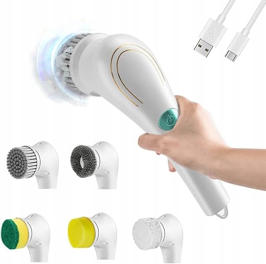 Levně Elektrický čisticí kartáč s 5 výměnnými hlavicemi