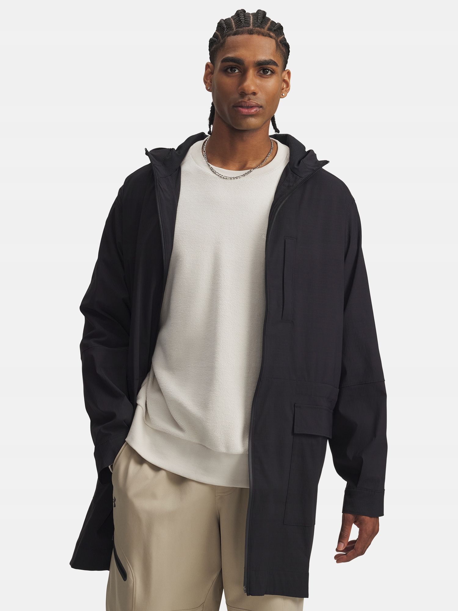 Under Armour Pánská bunda Under Armour Ua Unstoppable Txt Long Jkt-BLK