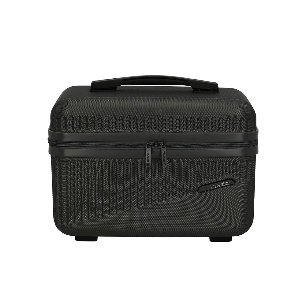 Kosmetyczka podróżna duży kuferek do walizki z paskiem twardy Abs Travelite