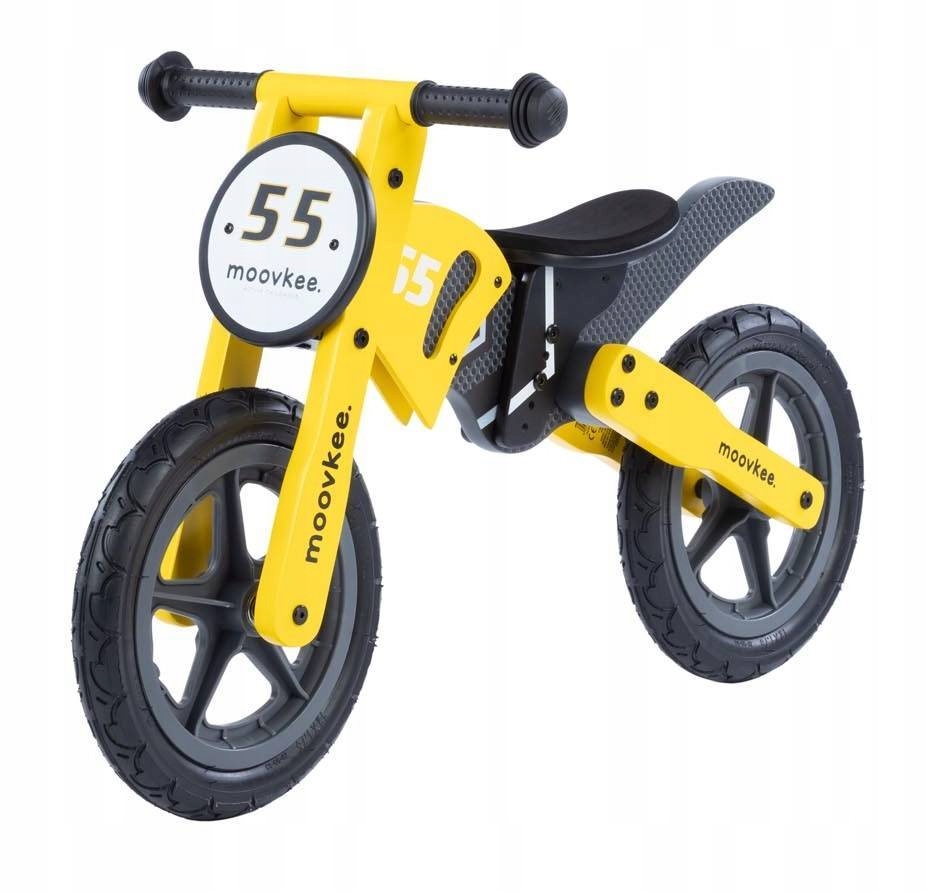 

Rowerek Biegowy drewniany do nauki jazdy Moovkee.