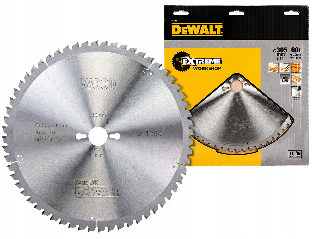 

DeWalt DT4260 tarcza piła do drewna 305x30mm 60z