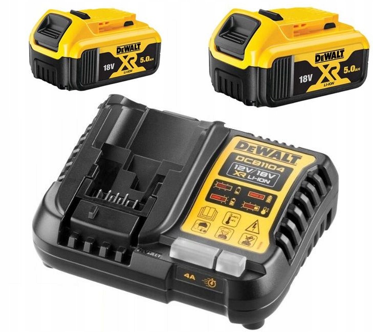 Dewalt DCB1104P2 Ładowarka 2 akumulatory 5Ah 18V Oryginał Polska