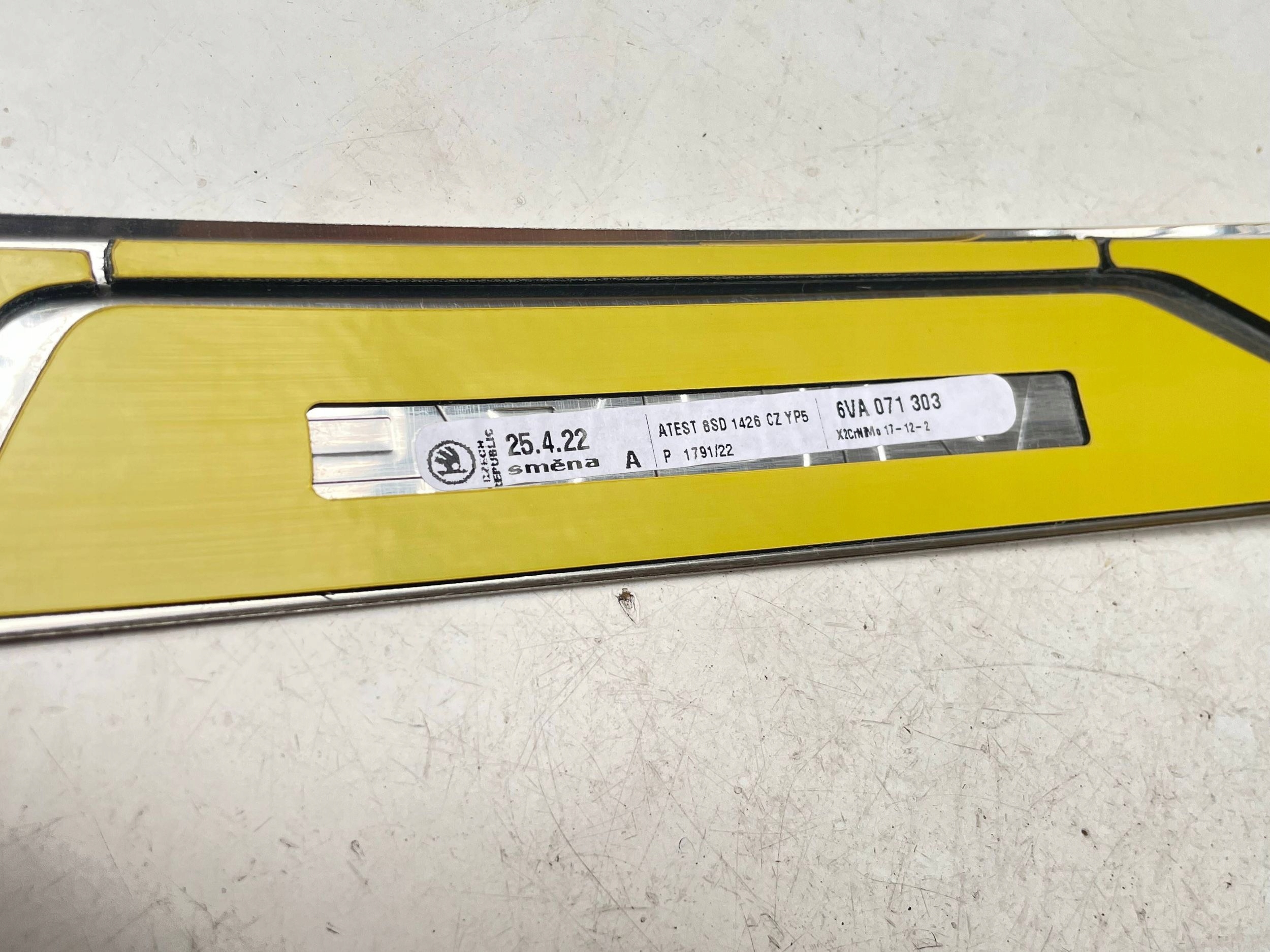 decorative trim Skoda Fabia IV 6VA071303 original