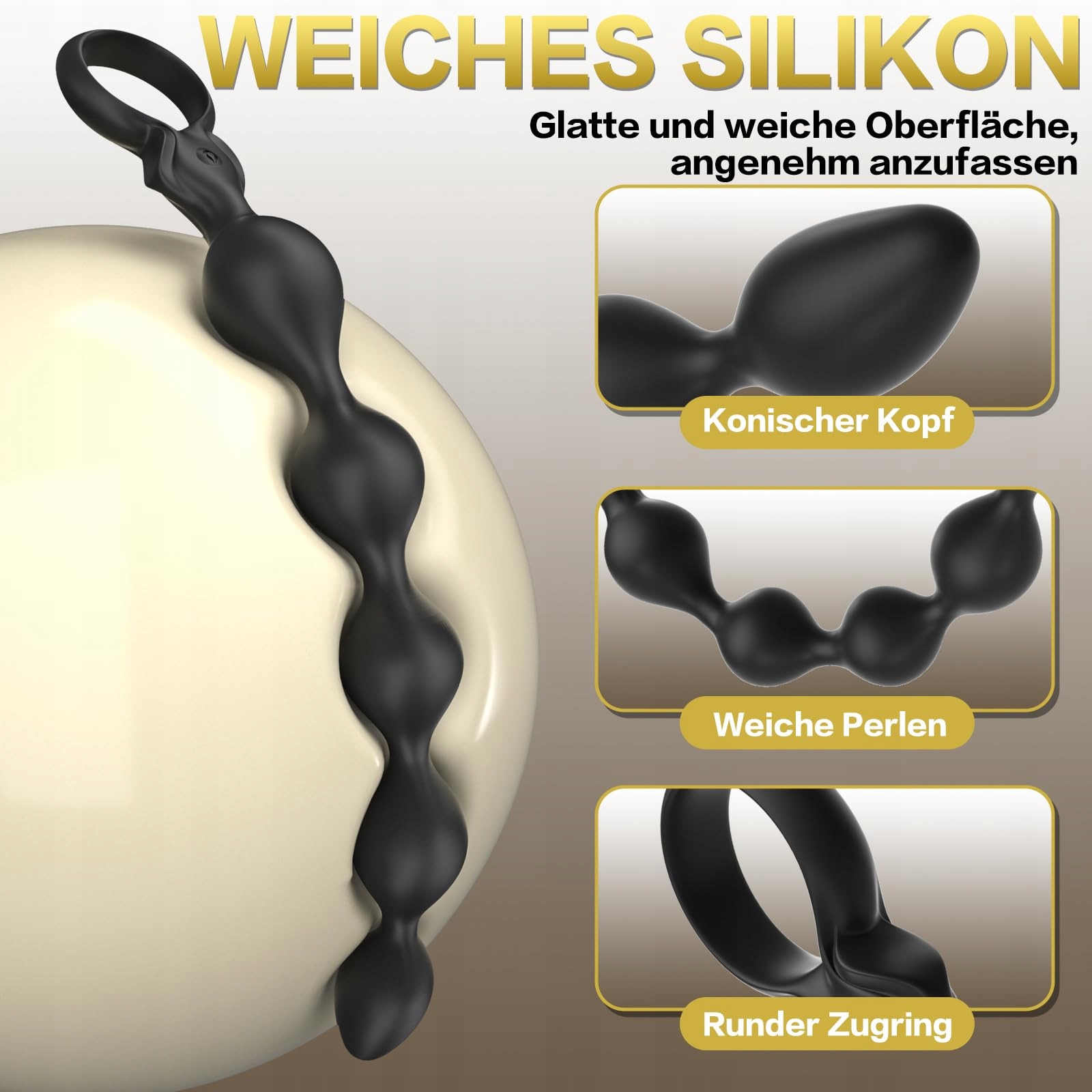 YIVANS Wibrator Analny 33CM 10 Trybów Silikonowy Dla Mężczyzn i Kobiet — miniatura 3