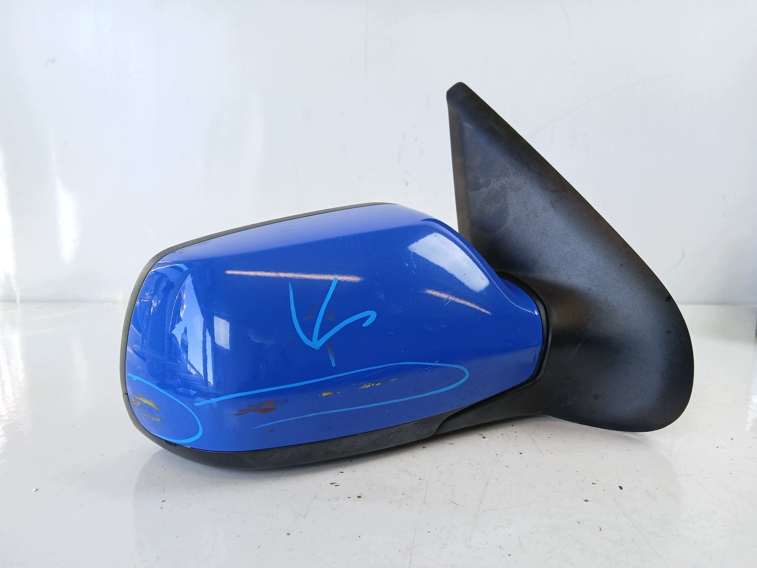 MAZDA 2 DY mirror right 5 PIN blue