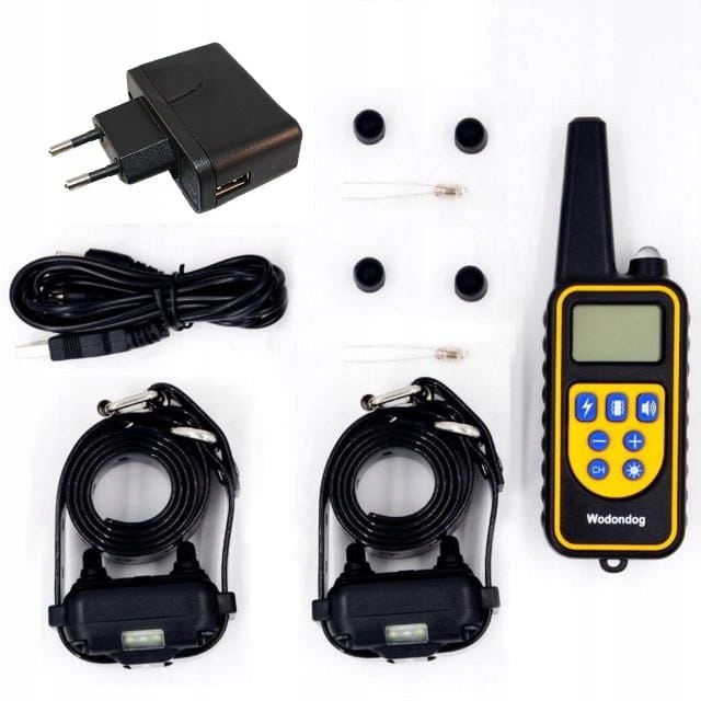 Elektrický Výcvikový Obojek Pro Psa, Voděodolný, 2 Obojky