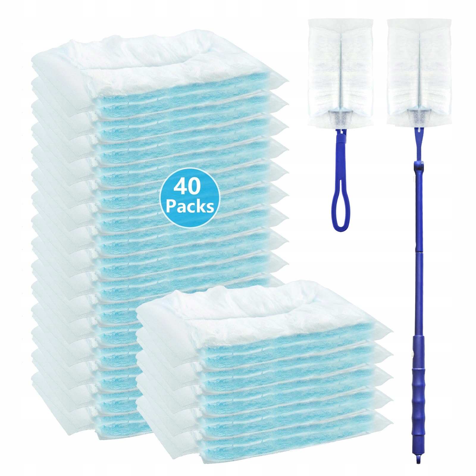 Levně Mslhub 40ks Náhradní antistatické utěrky na prach a srst