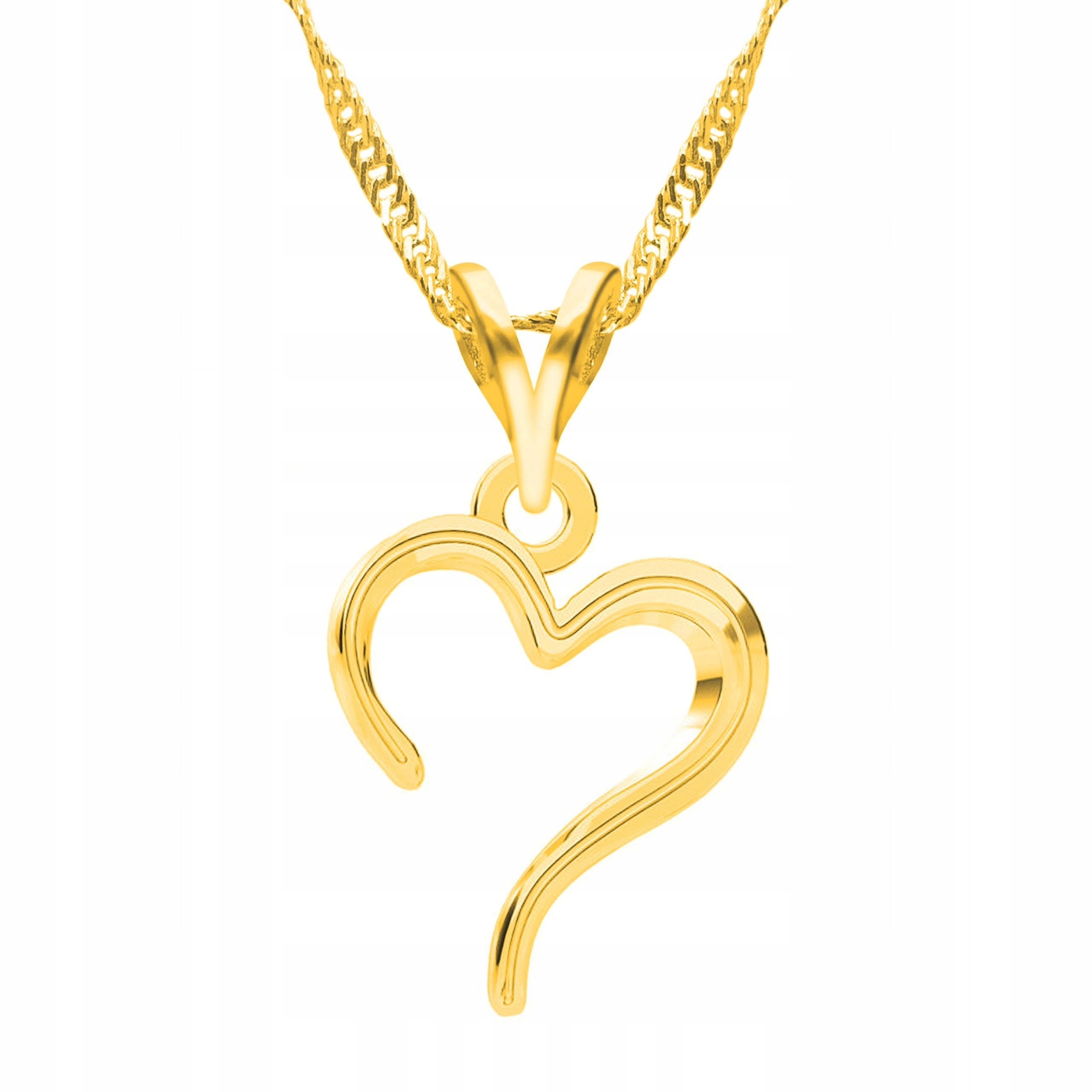 Zlatý náhrdelník Srdce Srdíčko Láska Forever Stříbro 925