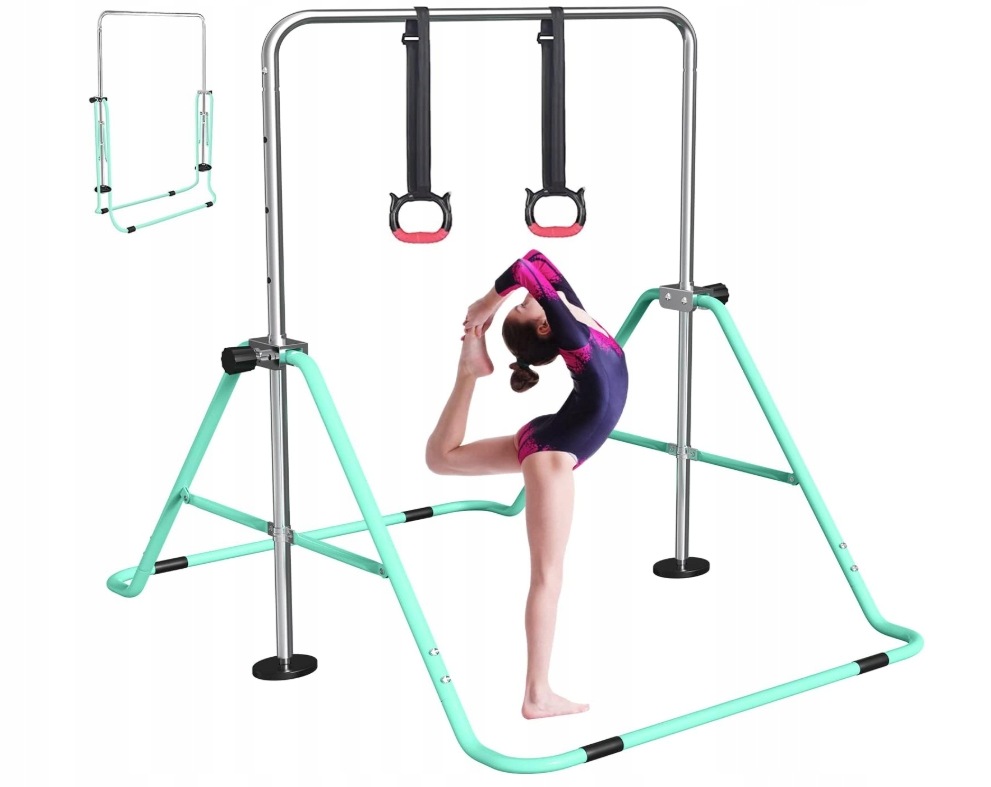 Fbsport Drążek gimnastyczny dla dzieci z regulowaną wysokością 91-132 cm