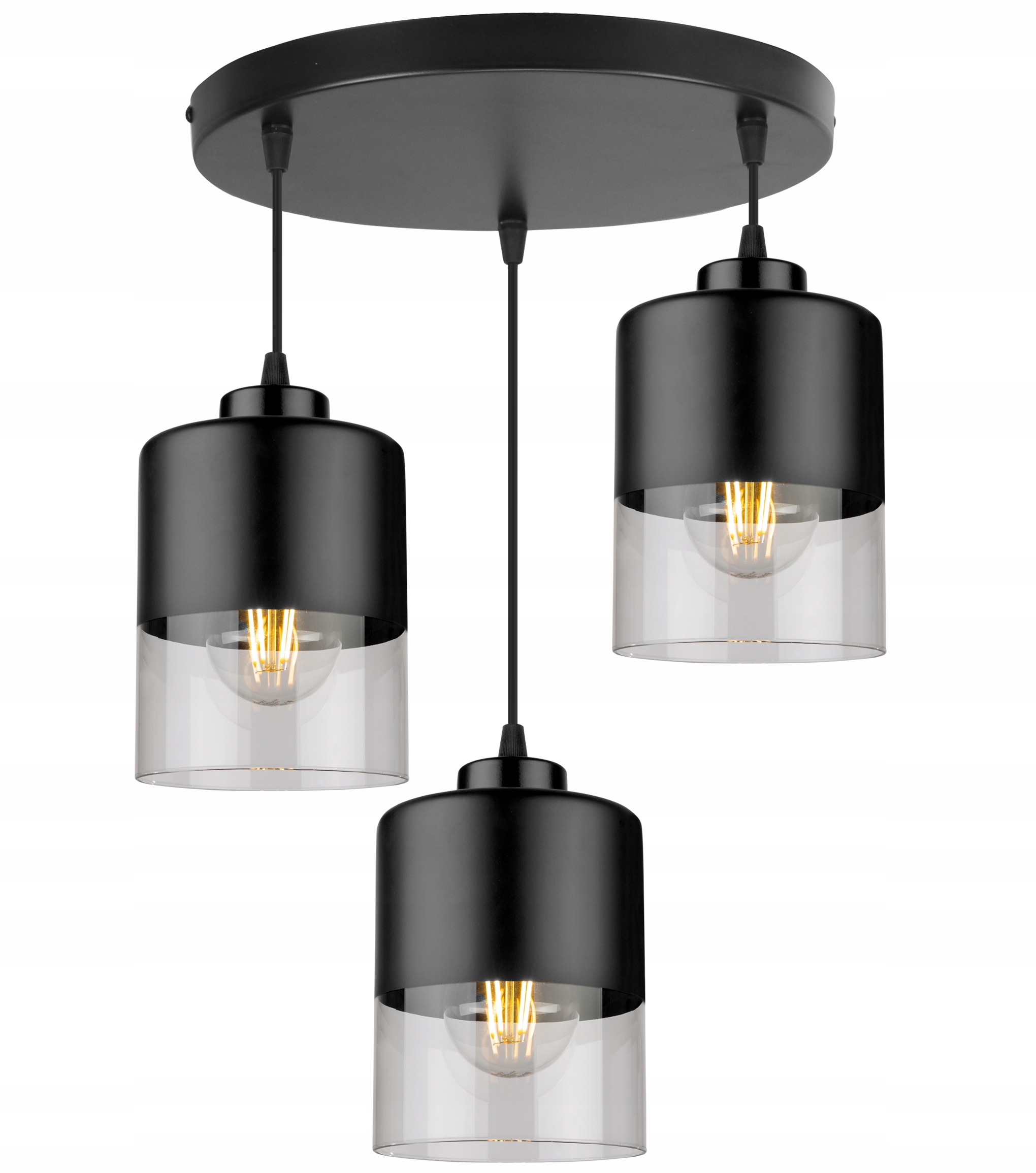 

Sufitowa Lampa Wisząca Żyrandol Plafon Szklana Led