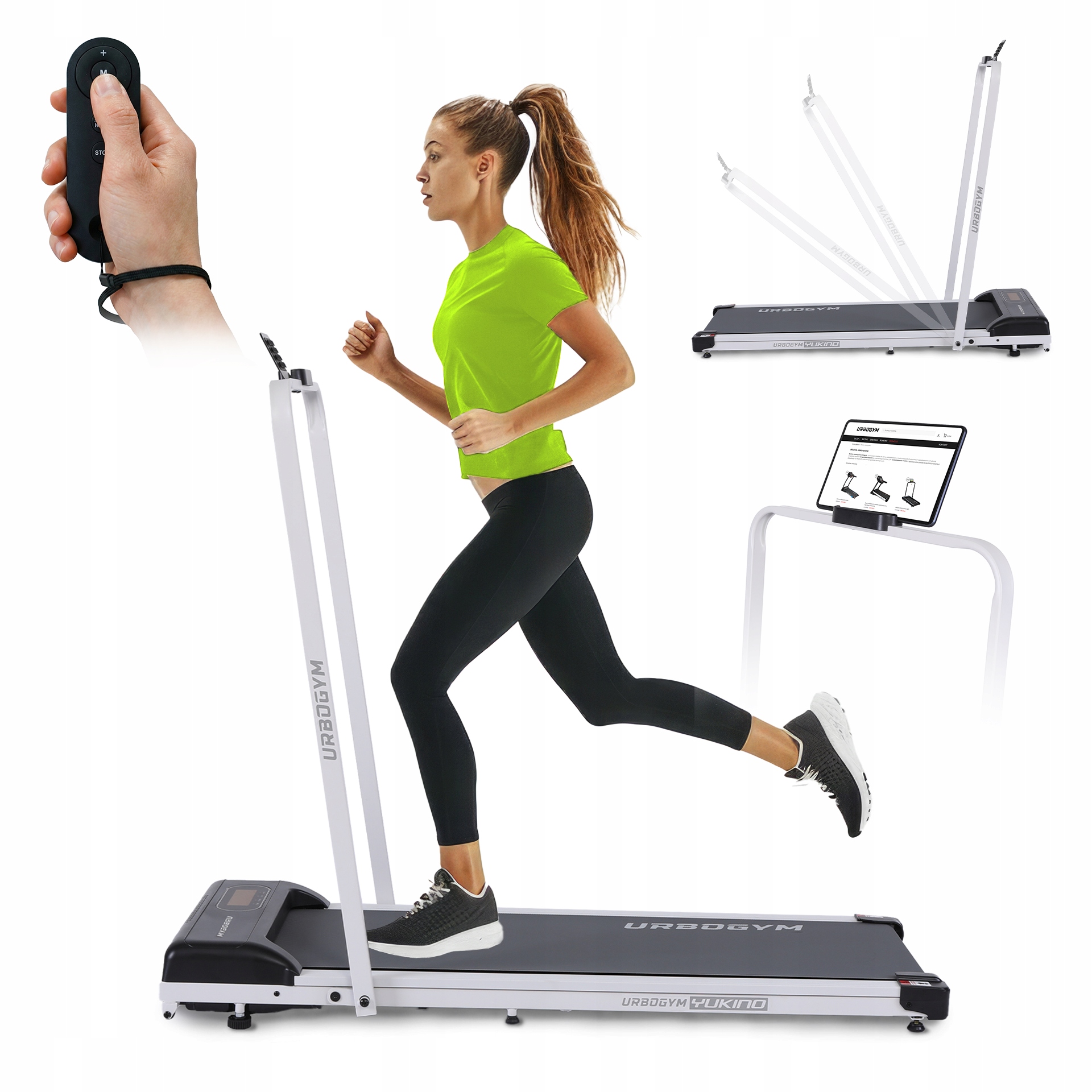 Bieżnia Domowa Walking Pad Składana Elektryczna Yukino 6 km/h do 110 kg