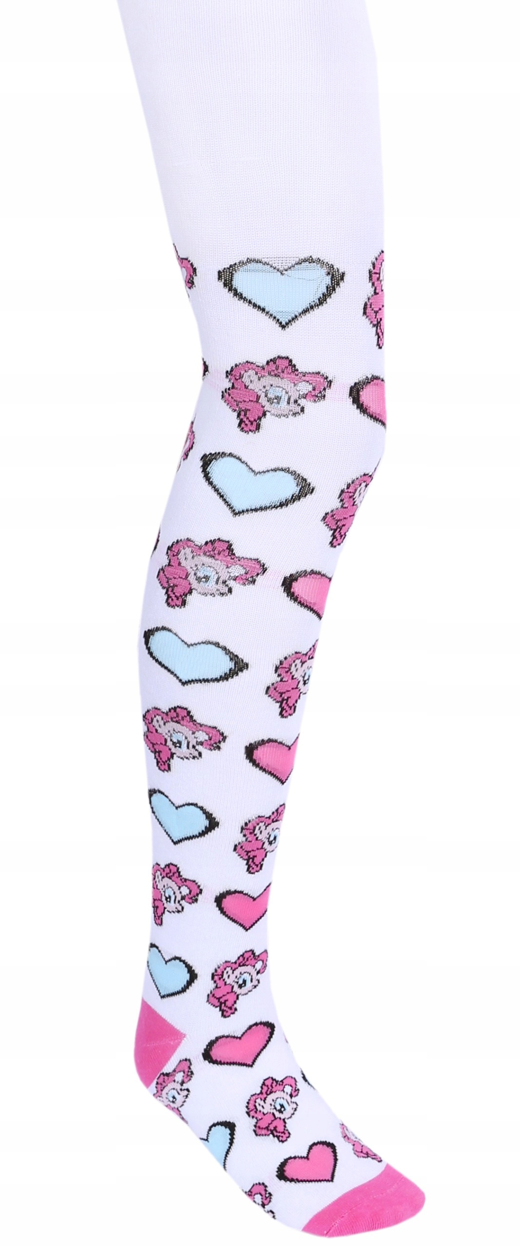 

Białe rajstopy w serca My Little Pony 128 cm