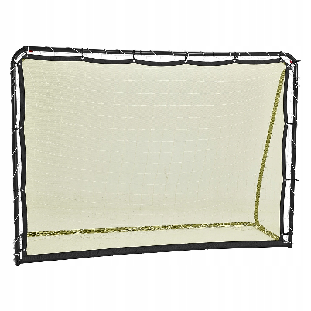 Bramka piłkarska z siatką i rebounderem 213x152x75 cm