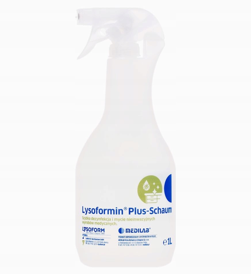 

Płyn do Dezynfekcji Powierzchni Lysoformin Plus 1l
