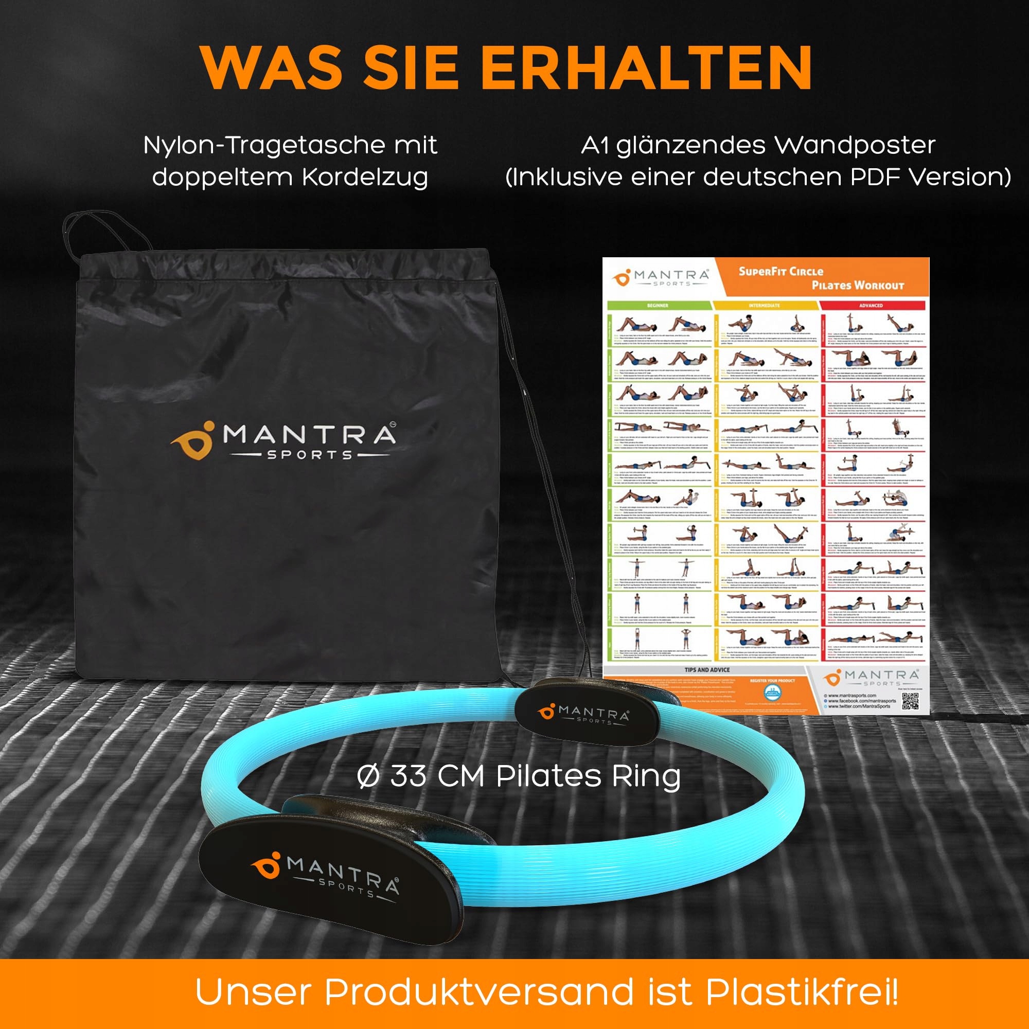 Pilates Ring Trening Miednicy Dla Kobiet i Mężczyzn Domowy Trening — miniatura 4