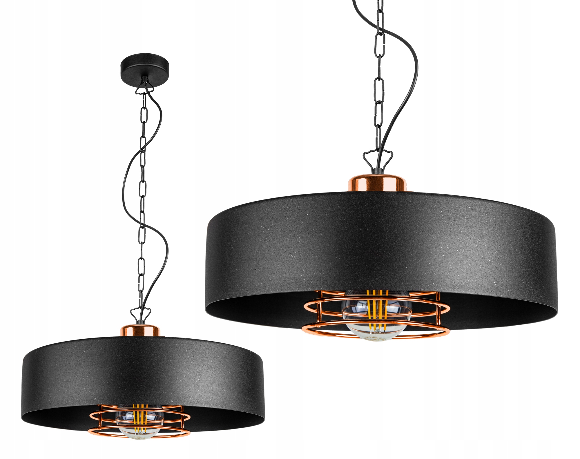 

Lampa Sufitowa Plafon Żyrandol Loft Edison Led