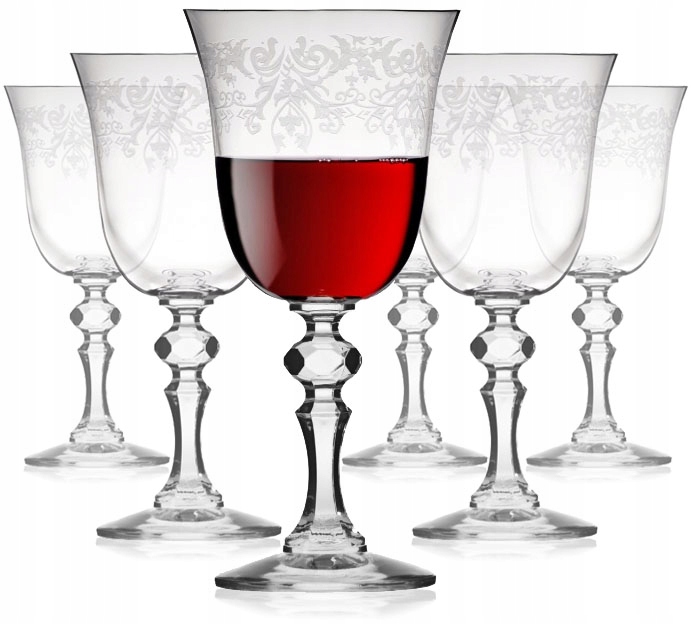 

Kieliszki wina czerwonego Krosno Krista Deco 220ml