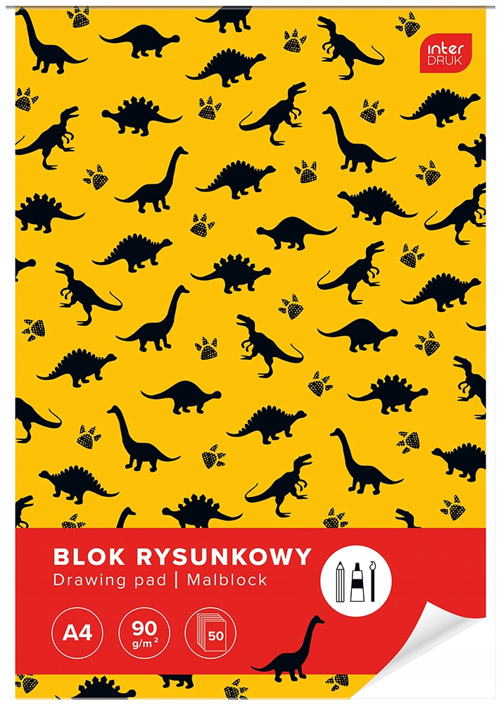 BLOK RYSUNKOWY BIAŁY A4 INTER GAME 50 KARTEK WZ 1