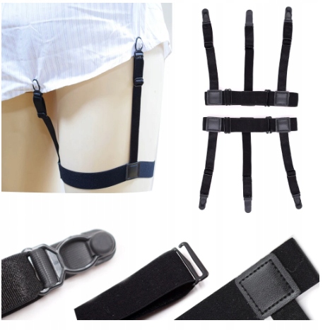 SZELKI DO TRZYMANIA KOSZULI MODERI TRAPANI black Marka inna