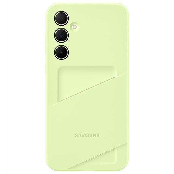 Etui do Samsung Galaxy A35 Card Slot Limonkowe